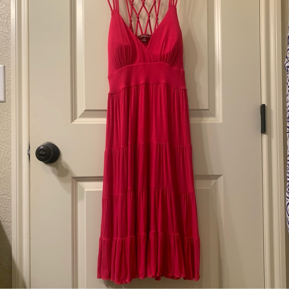 EUC Sievergate Medium Pink TieredSleeveless Dress